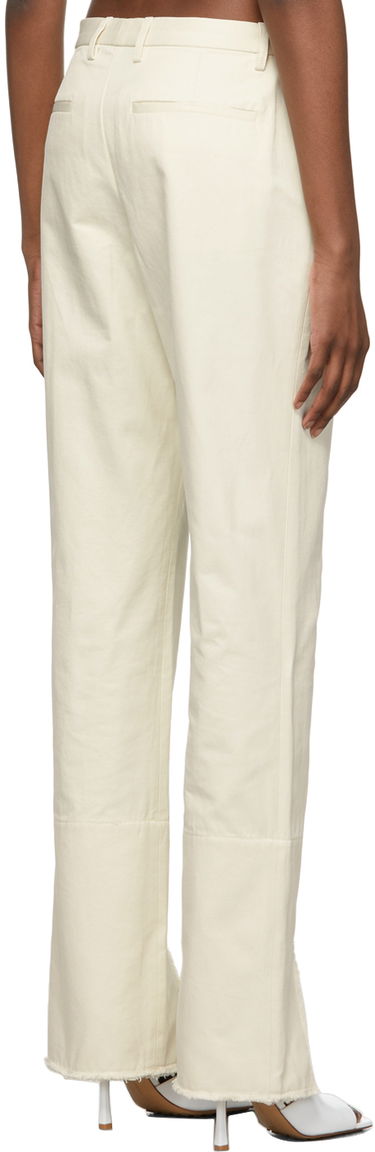 Nohavice Dion Lee Split Frayed Trousers Biela | C2028R22, 2