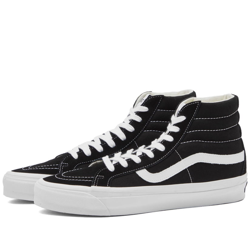 Skateboarding Vans Men's Sk8-Hi Reissue 38 Sneakers in Lx Black/White, Size UK 10 | END. Clothing Čierna | VN000CR0BA2