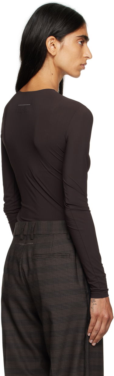 Body Maison Margiela MM6 Maison Margiela Jersey Bodysuit Hnedá | S62NA0085 S20518, 2