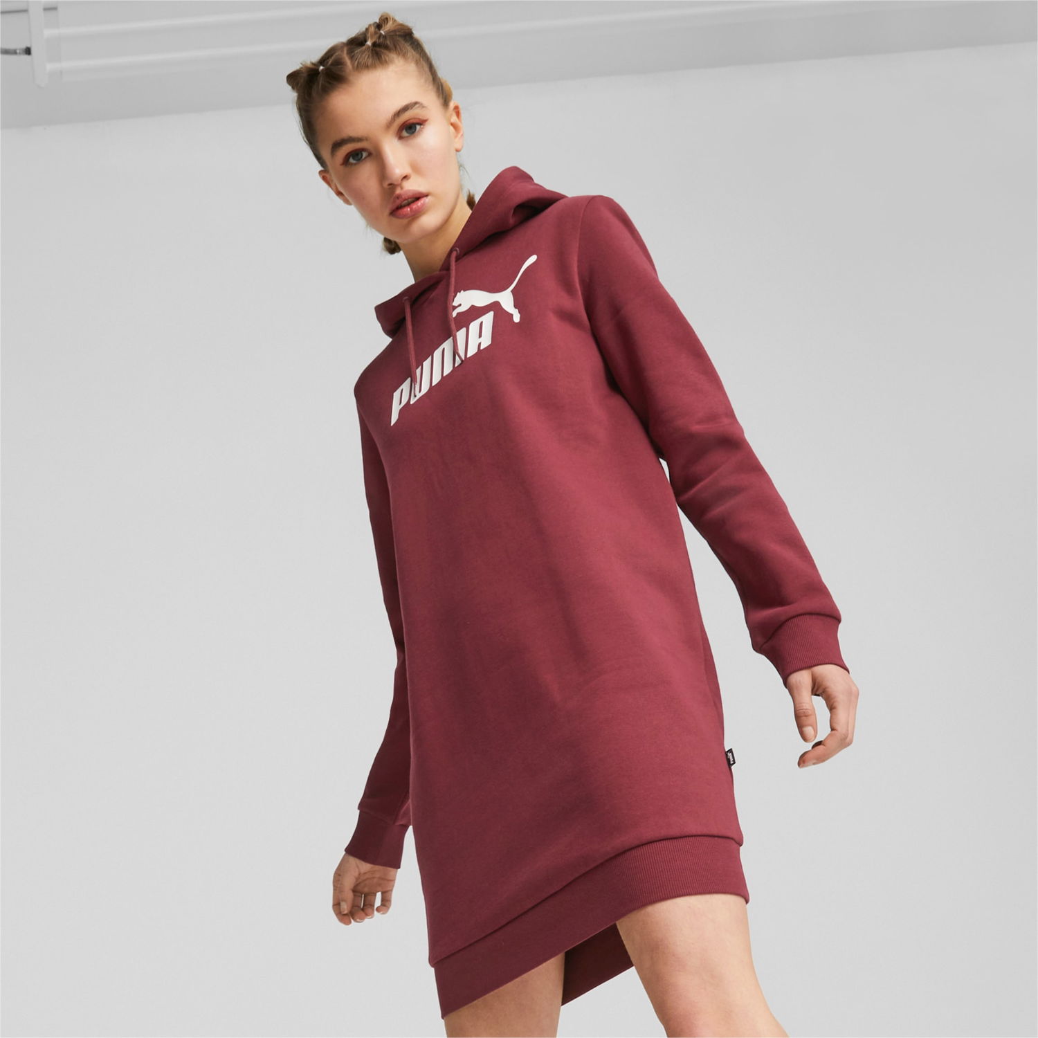 Šaty Puma Essentials Logo da donna Vínová | 671988_22, 0