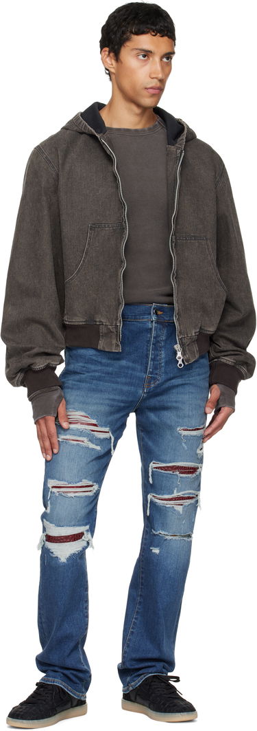 Džínsy AMIRI AMIRI Croc Slim Thrasher Jeans Modrá | AMDNSM1023, 3