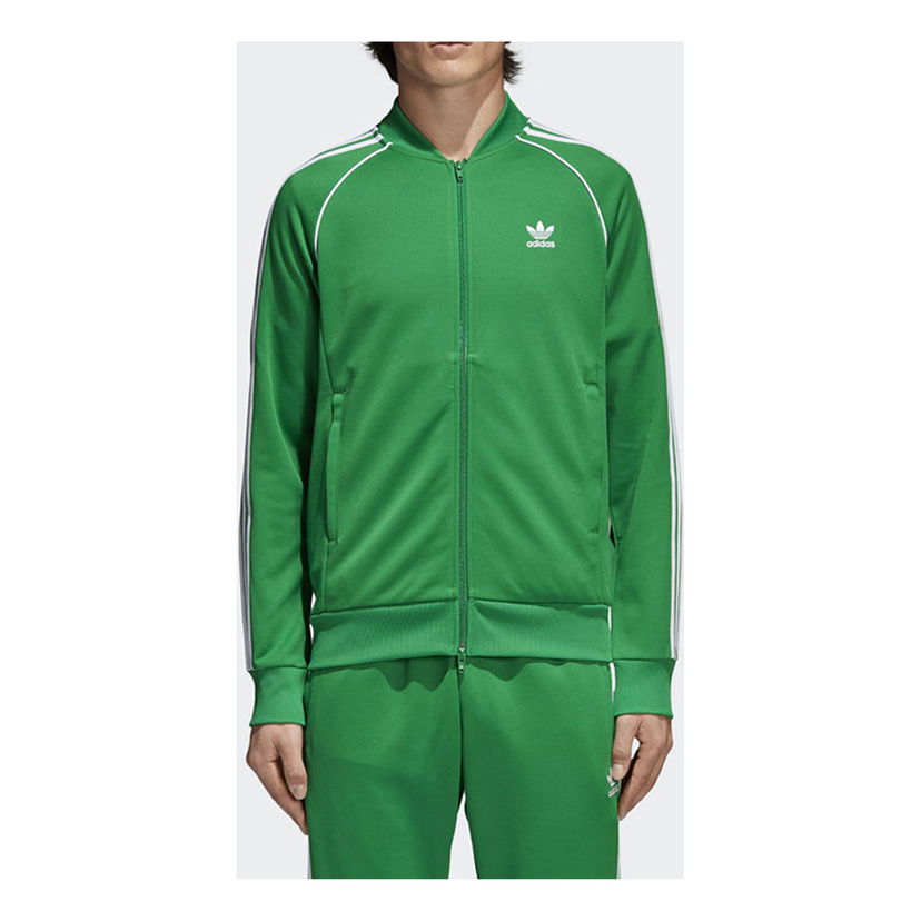 Bomber bunda adidas Originals Originals Sports Zipper Jacket Zelené | CW1259