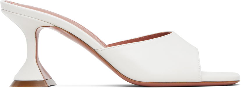 Starostlivosť o obuv Amina Muaddi Amina Muaddi Lupita 70 Heeled Sandals Biela | LUPITA SLIPPER 70 CL Nappa