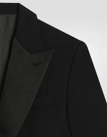 Bunda Dolce & Gabbana Sicilia Single-breasted Wool Jacket Čierna | G2PQ4TFUBGCN0000, 2