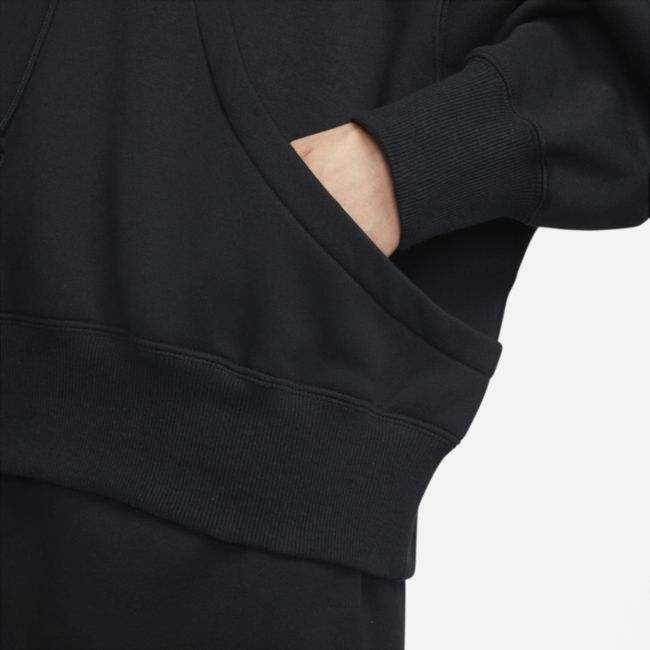 Mikina Nike Sportswear Phoenix Fleece Over-Oversized Pullover Hoodie Čierna | DQ5858-010, 1