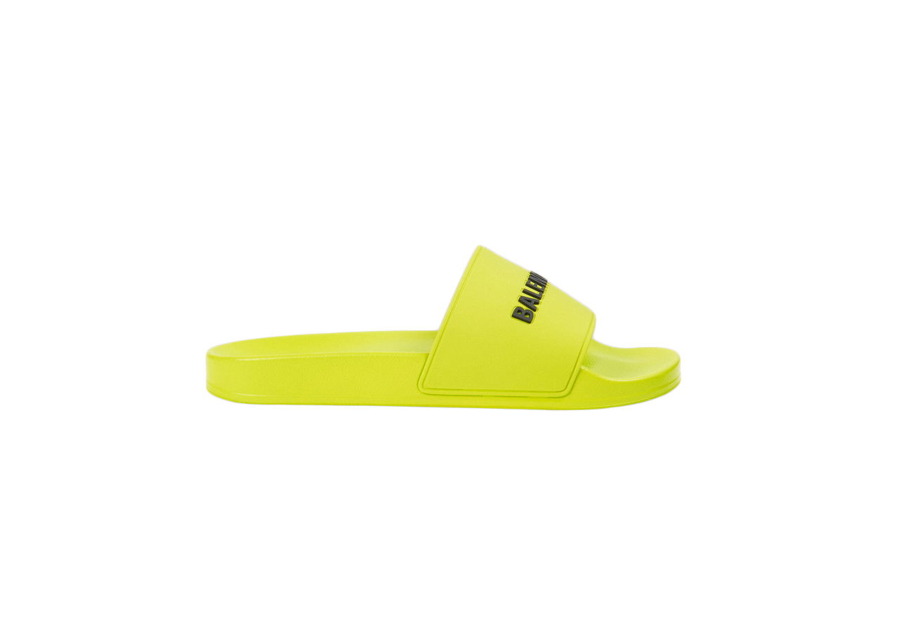 Tenisky a topánky Balenciaga Pool Slide Lime Žltá | 565826 W1S803501, 0