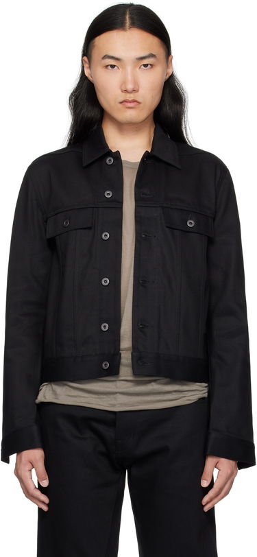 Bunda Rick Owens Rick Owens DRKSHDW Hollywood Trucker Denim Jacket Čierna | DL01E6788 BLKJP, 0