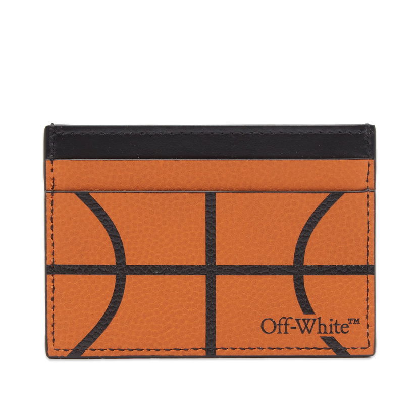 Peňaženka Off-White Card Holder Basket Ball Oranžová | OMND093S24LEA0012210