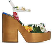 Dolce&Gabbana Jacquard Platform Heeled Sandals