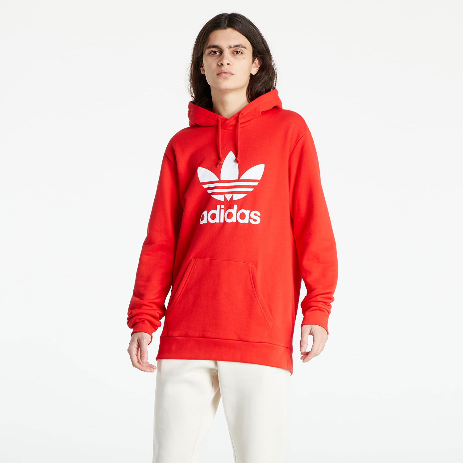 Mikina adidas Originals Trefoil Hoodie Červená | HE9500, 0