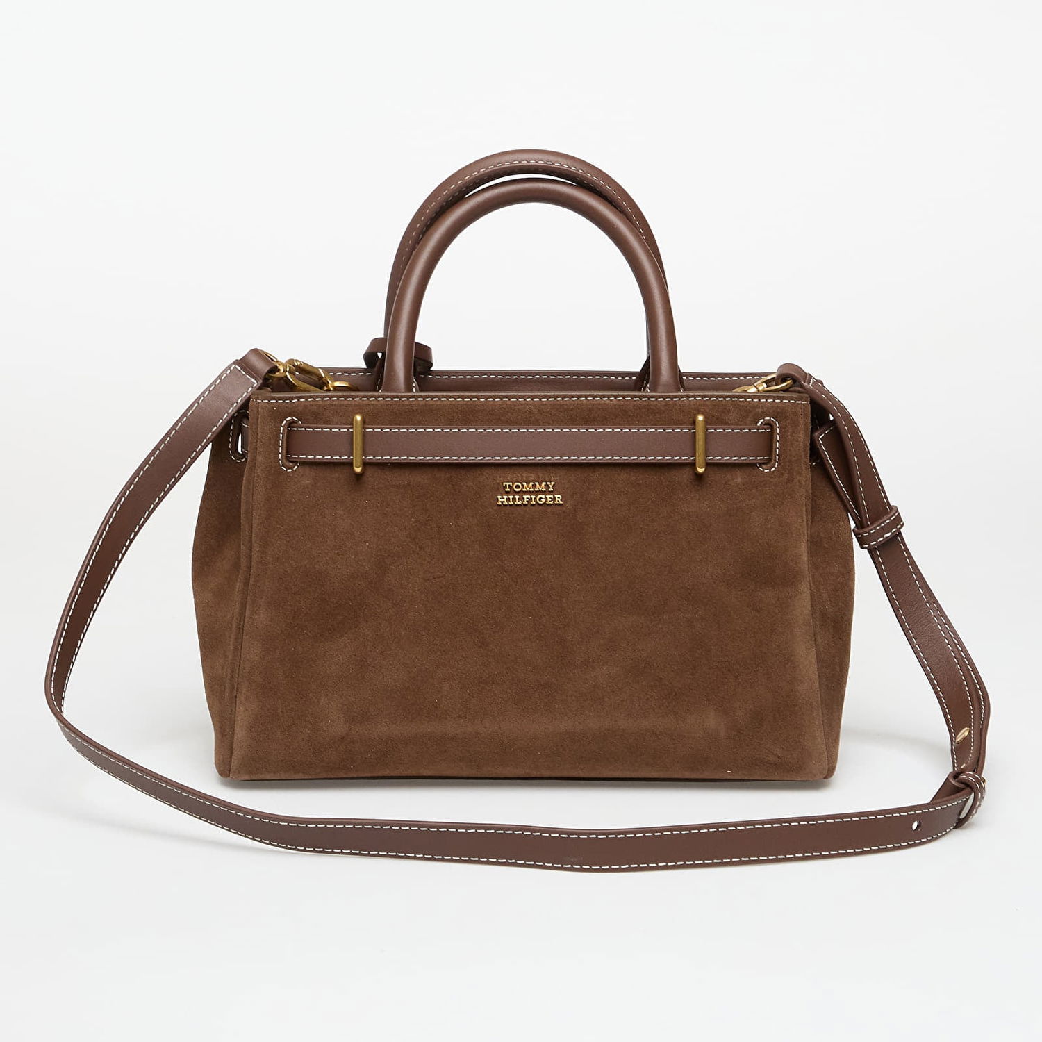 Tote bag Tommy Hilfiger American Icon Le Legacy Mini Tote Suede Hnedá | AW0AW18202 GV0, 1
