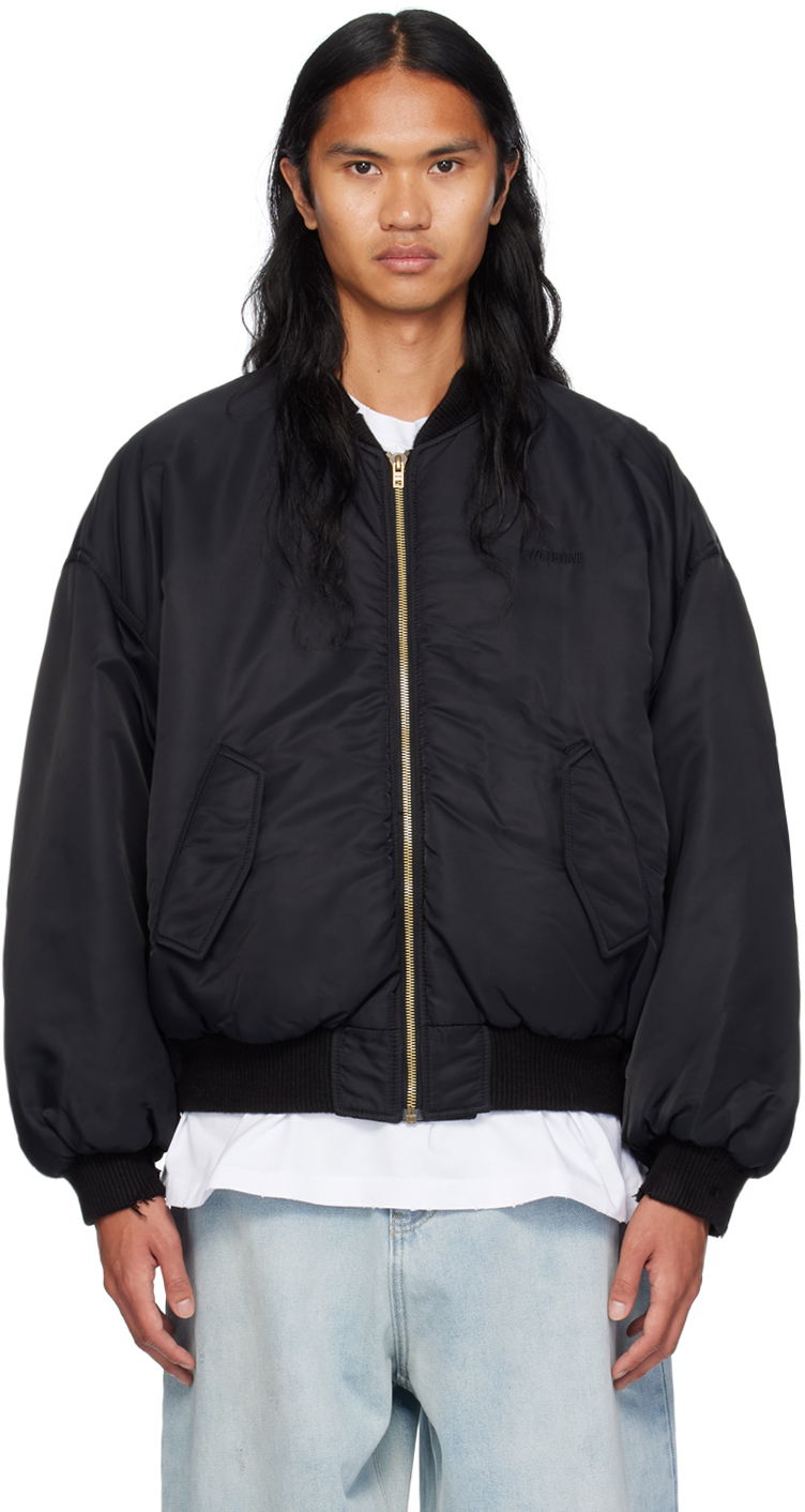 Bomber bunda We11done We11done Destroyed Bomber Jacket Čierna | WD-JP2-24-088-U-BK, 0