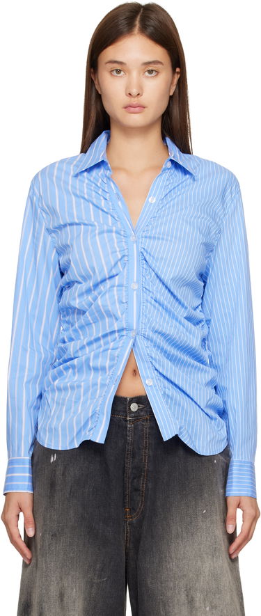 Košeľa Andersson Bell Stripe Shirring Shirt Modrá | atb1398w, 0