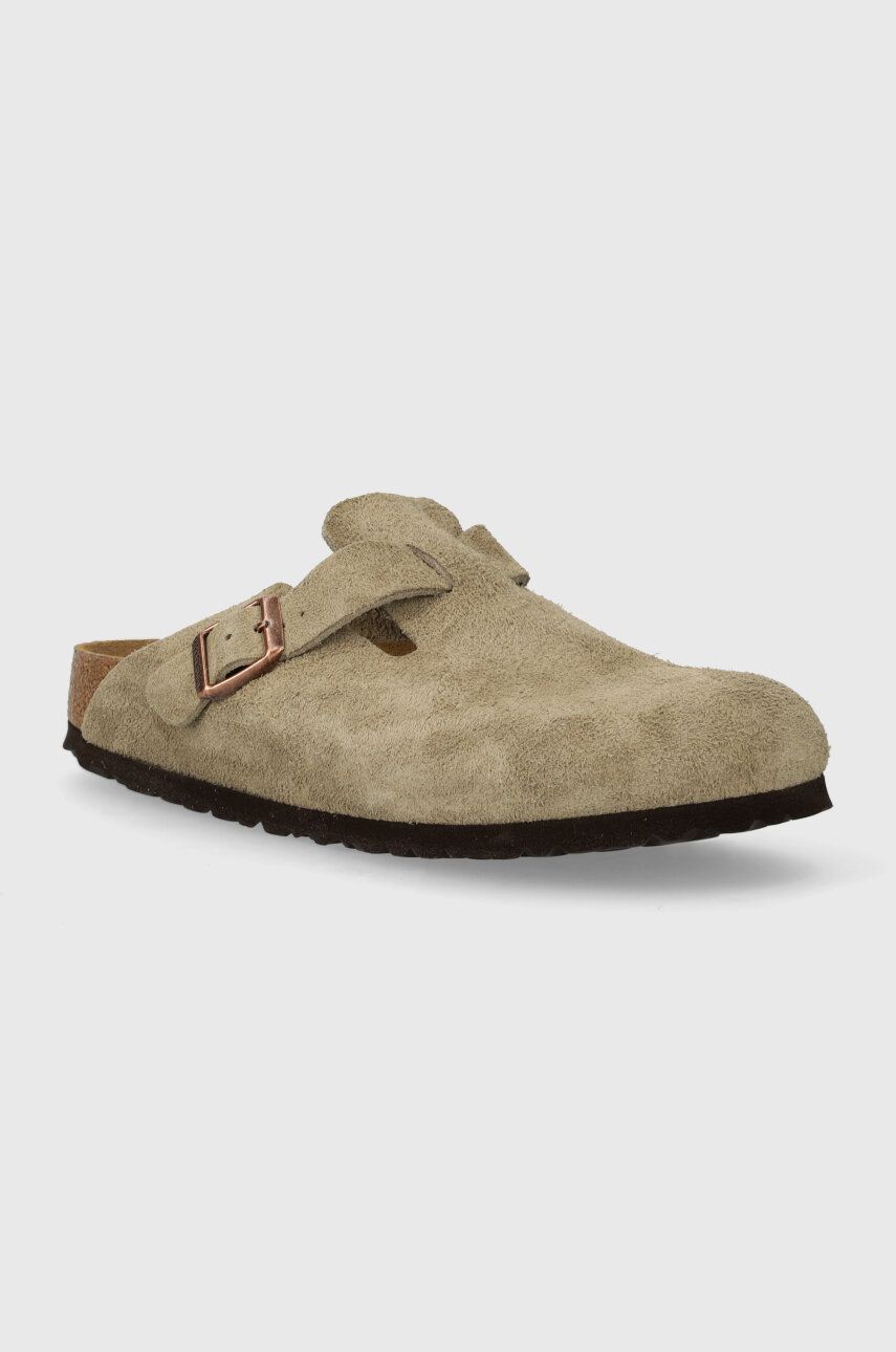 Tenisky a topánky Birkenstock Birkenstock Boston Suede Clogs Béžová | 60463, 0