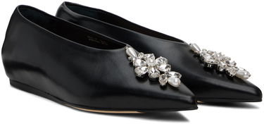 Oblečenie Simone Rocha Simone Rocha Embellished Pointed Toe Ballerina Flats Čierna | PMP18B 0799, 3