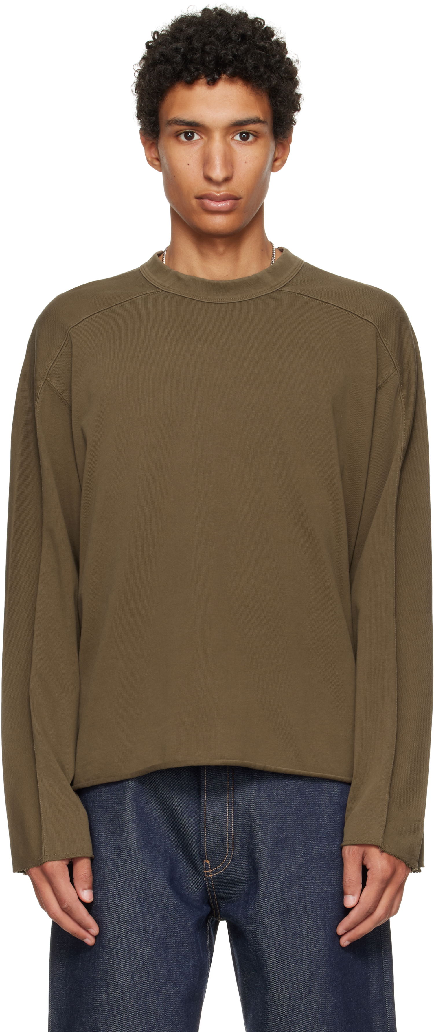 Tričko Entire Studios Entire Studios Heavy Long Sleeve T-Shirt Zelené | ES2486BT, 0