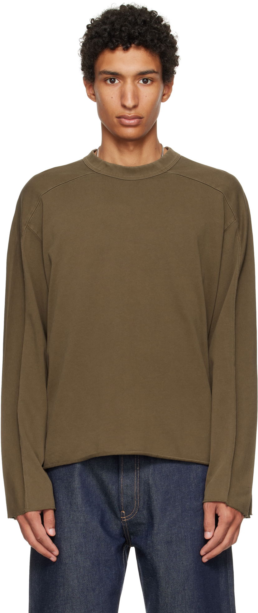 Tričko Entire Studios Entire Studios Heavy Long Sleeve T-Shirt Zelené | ES2486BT