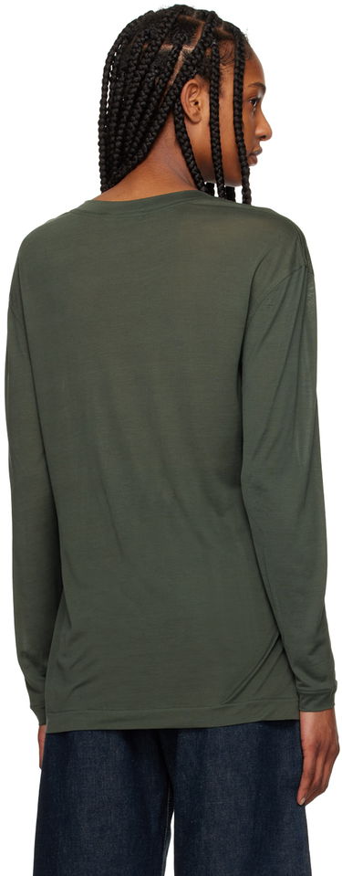 Tričko LEMAIRE Soft Long Sleeve T-Shirt Zelené | TO1171 LJ1011, 2