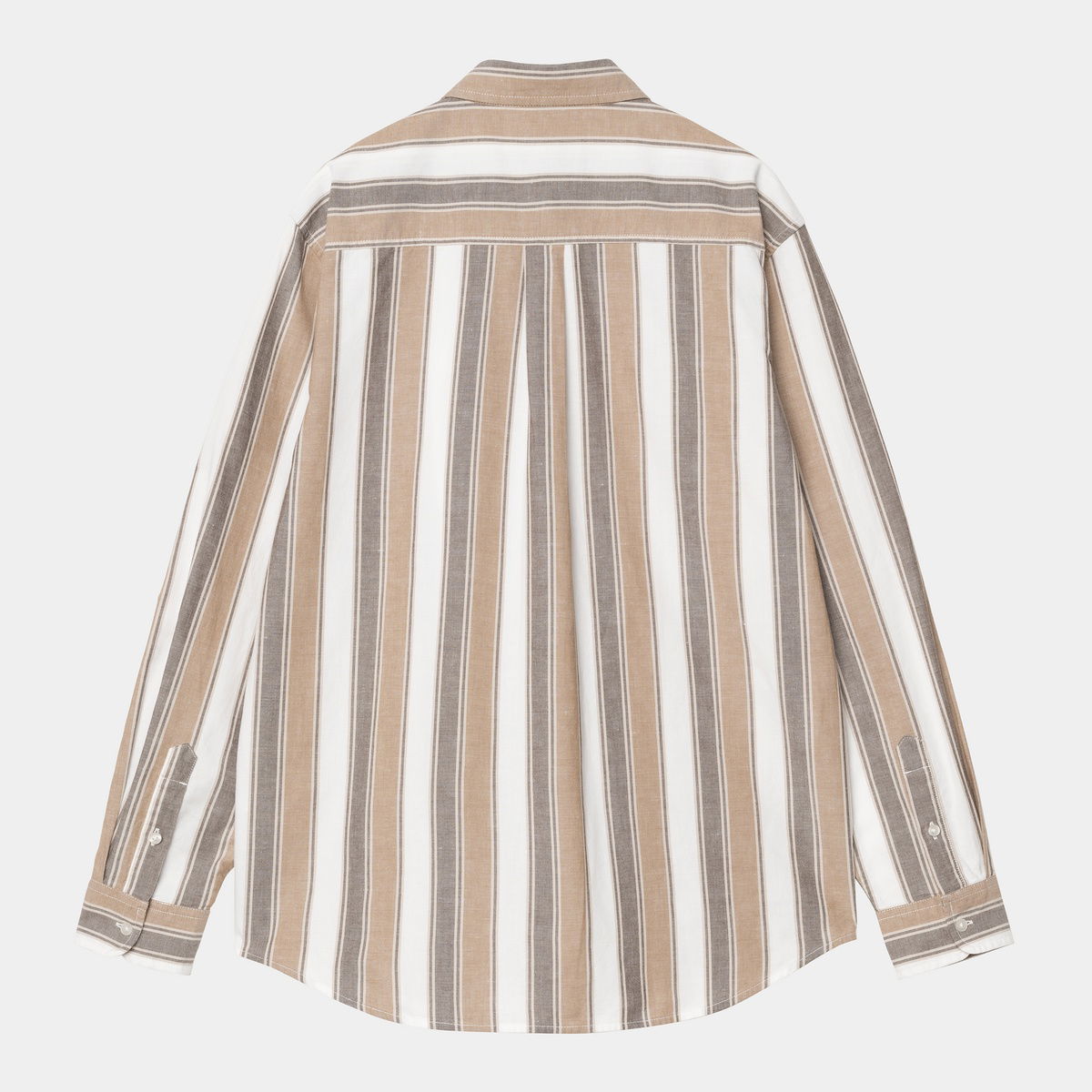 Košeľa Carhartt WIP Carhartt WIP Men's L/S Kendricks Striped Shirt Béžová | I034881_9, 1