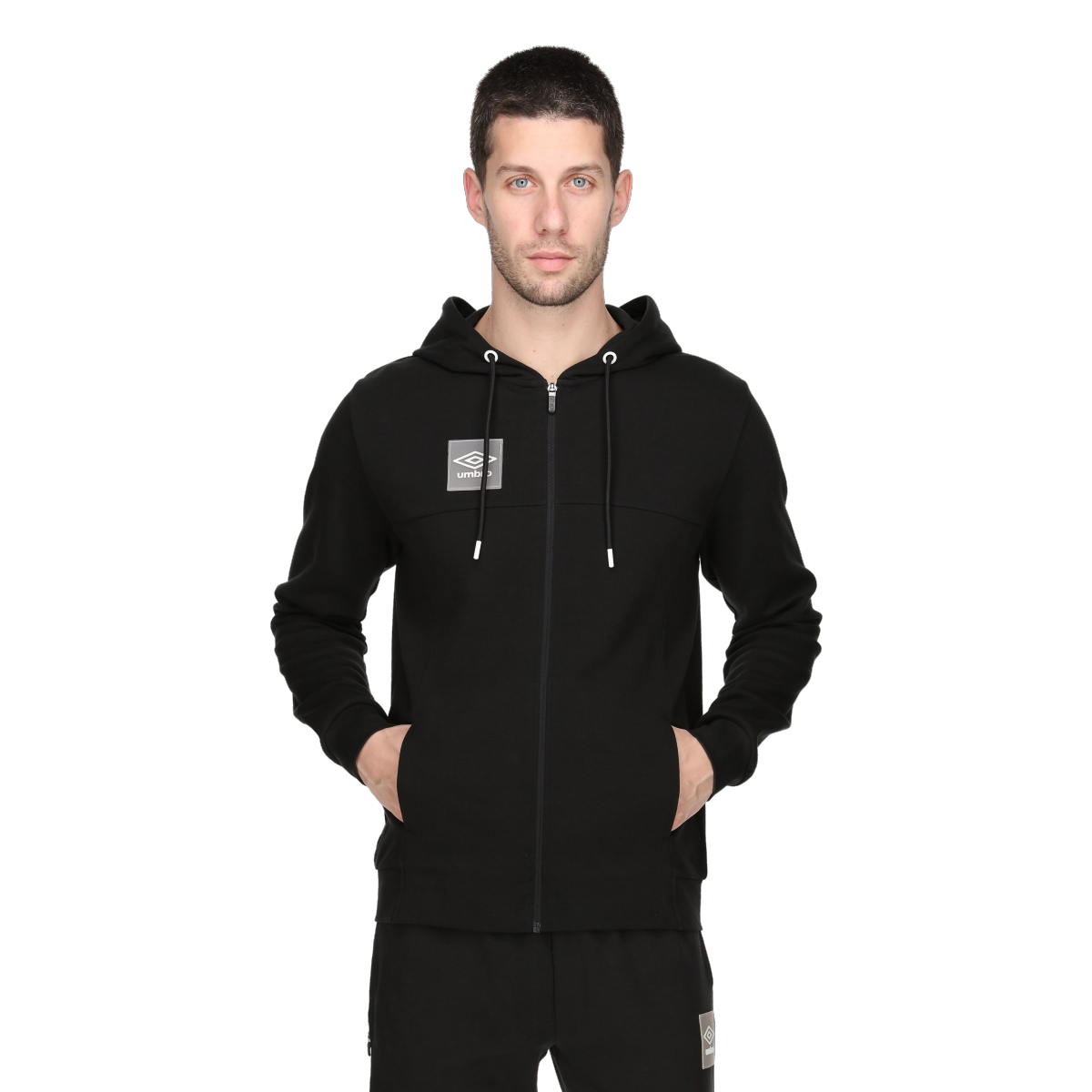 Mikina Umbro Full-Zip Hoodie BASIC 2 Čierna | UMA241M610-01, 0