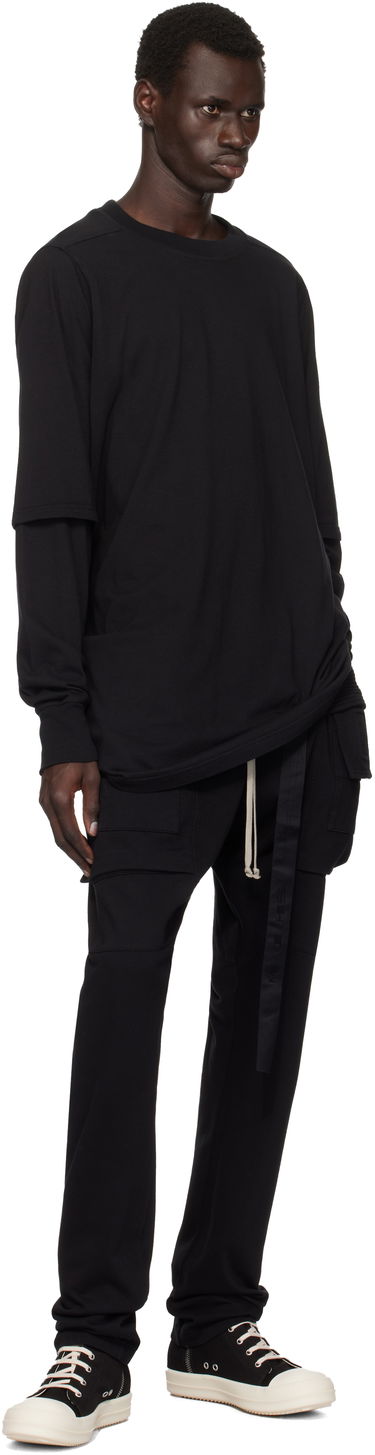 Cargo nohavice Rick Owens Rick Owens DRKSHDW Porterville Creatch Drawstring Cargo Pants Čierna | DU02D2376 RIG, 3