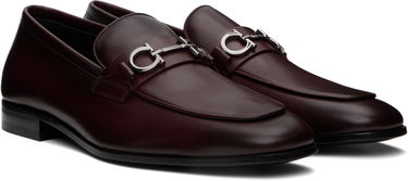 Tenisky a topánky FERRAGAMO Salvatore Ferragamo Gancini Ornament Loafers Vínová | 778976, 3