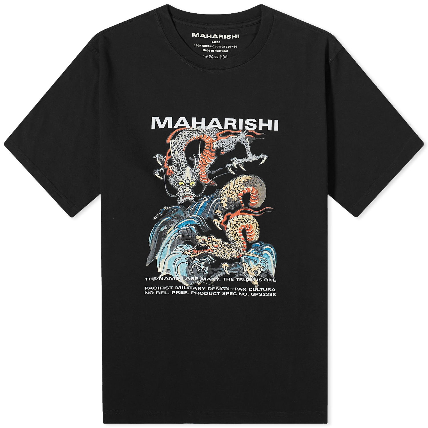 Tričko Maharishi Double Dragon T-Shir Čierna | 1080-BLK, 0