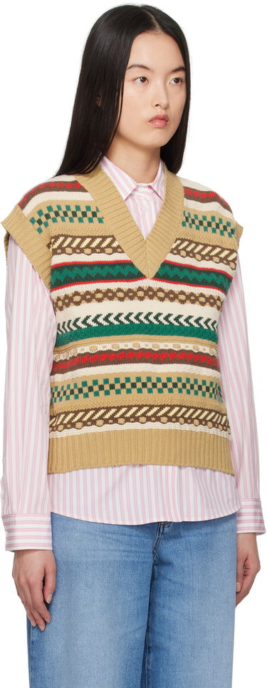 Sveter Max Mara Weekend Max Mara Vicino Knit Vest Béžová | 2515351021600, 1