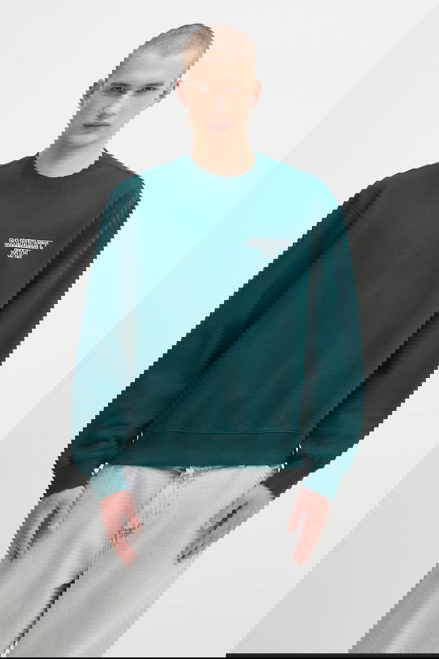 Mikina Carhartt WIP Alumni Crewneck Sweatshirt with Chest Logo Zelené | I035190.05AXX, 0