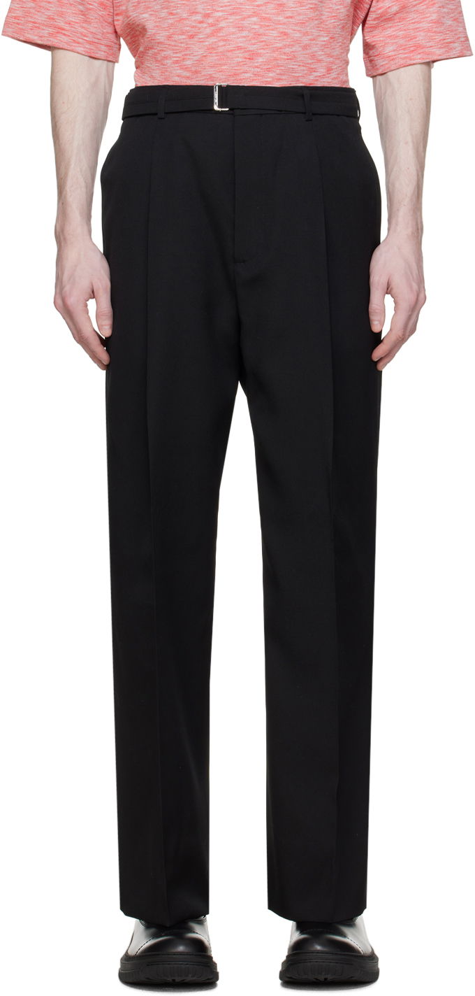 Nohavice LANVIN Lanvin Wide-Leg Trousers Čierna | RM-TR0022-5857-P24, 0