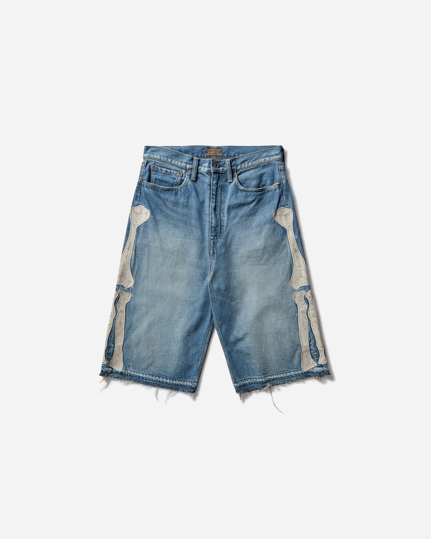 Šortky KAPITAL 14oz Denim 5P Bone Shorts Modrá | EK-1448SPA PRO, 0