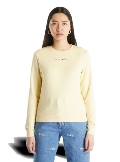 Mikina Tommy Hilfiger Regular Color Serif Sweatshirt Žltá | DW0DW15648 ZHO