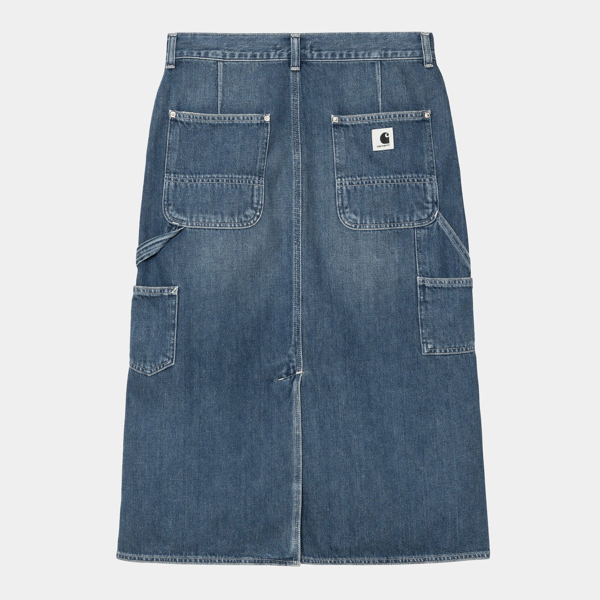 Sukňa Carhartt WIP Double Knee Denim Skirt Modrá | I035880_4, 0