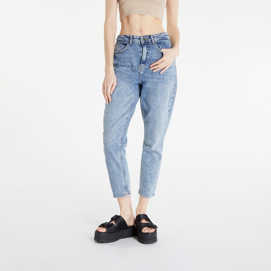 Džínsy Noisy May NMKATY High Waisted Mom Jeans Modrá | 27019283, 0