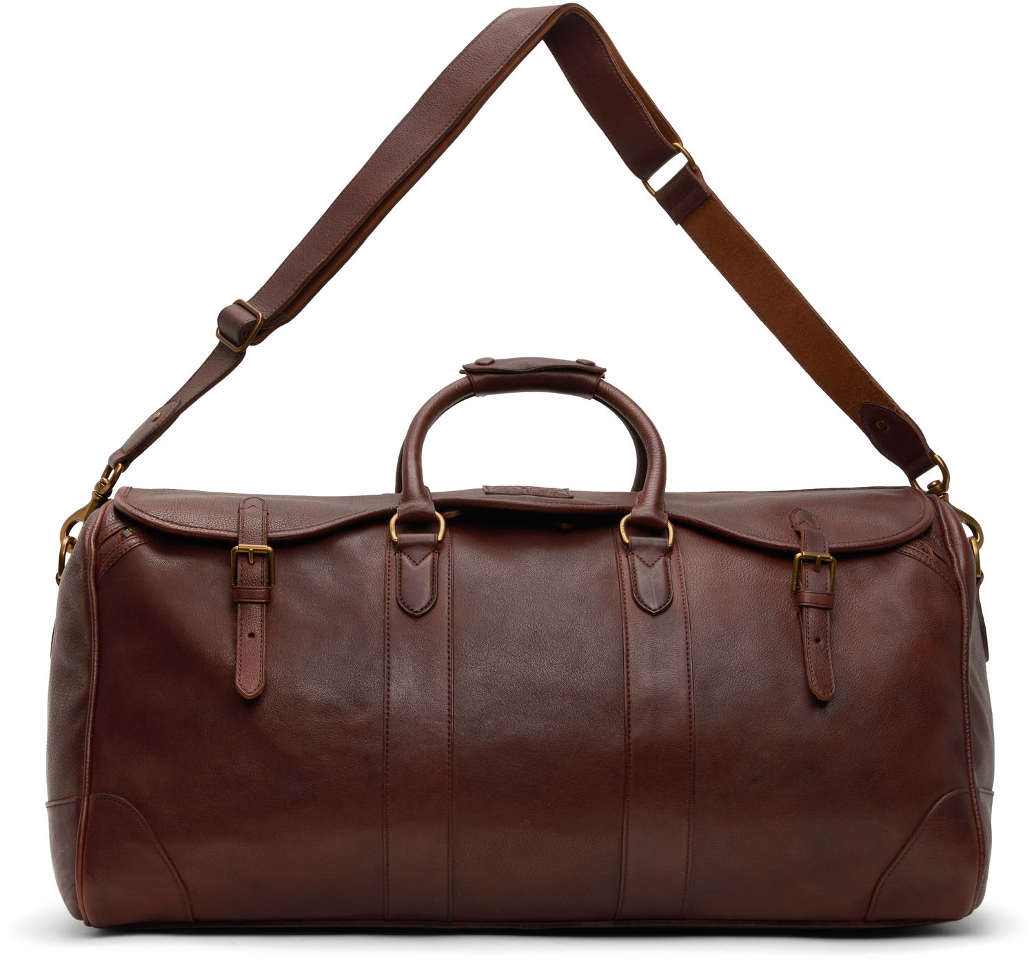 Cestovná taška Polo by Ralph Lauren Ralph Lauren Heritage Leather Duffle Bag Hnedá | 405946034001, 0