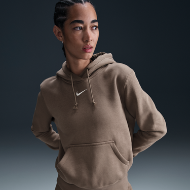 Mikina Nike Nike Sportswear Phoenix Fleece Hoodie Hnedá | HF6839-233, 0