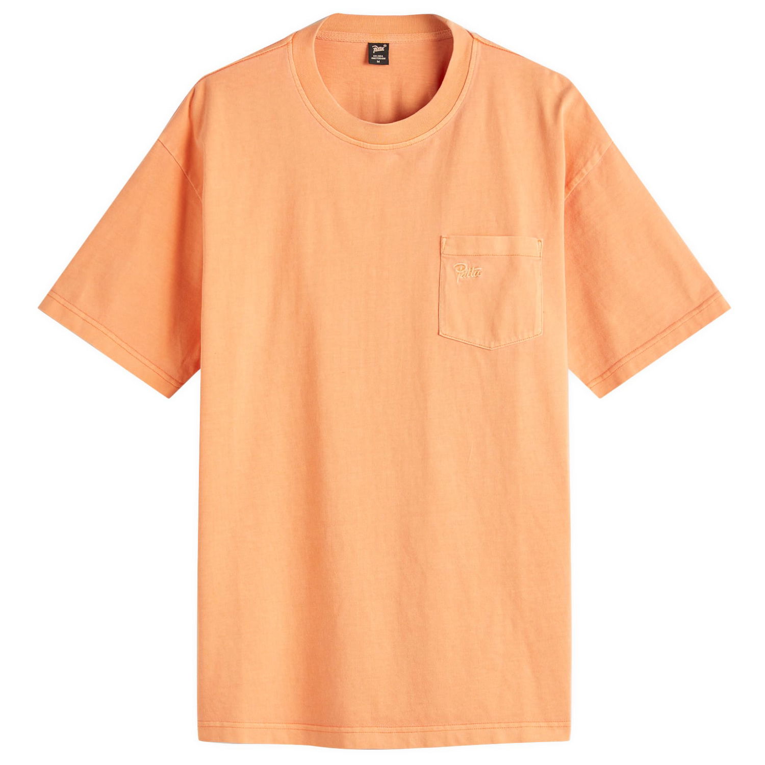 Tričko Patta Patta Washed Pocket T-Shirt, Size Large Oranžová | POC-BS25-1000-290-0022-187, 0