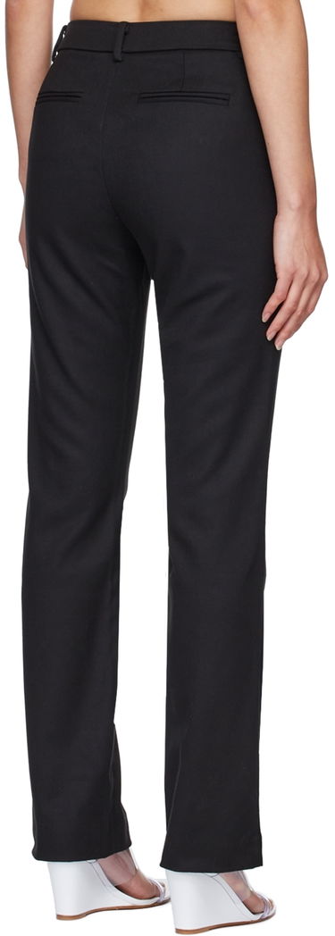 Nohavice GUIZIO Guizio Polyester Straight-Leg Trousers Čierna | DGH20P885, 2