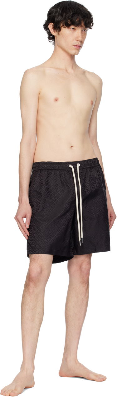 Plavky Moncler Moncler Monogram Swim Shorts Čierna | K10912C000025987H, 4