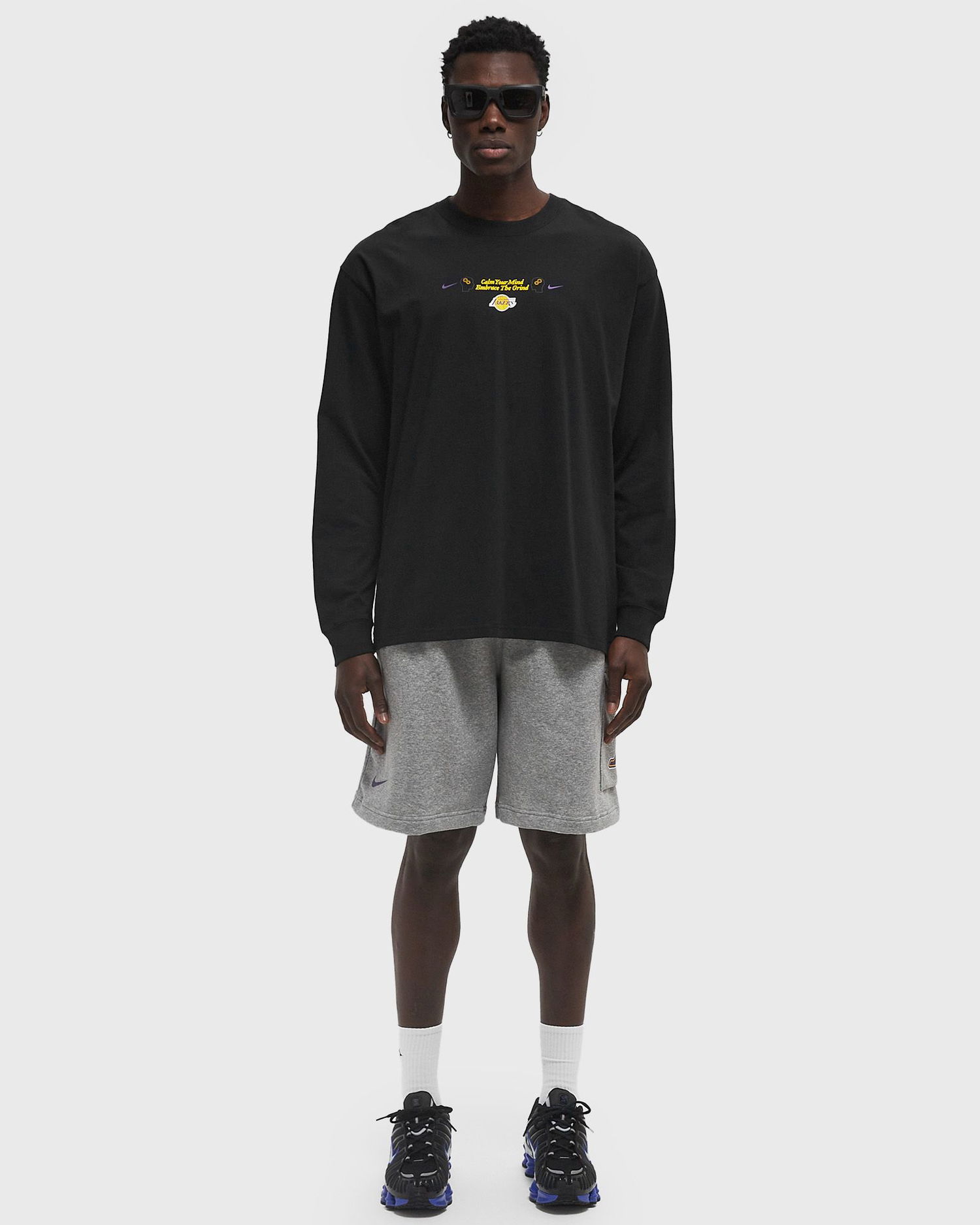 Šortky Nike Los Angeles Lakers Club Courtside Cargo Shorts XXL Šedá | FZ7499-063, 1