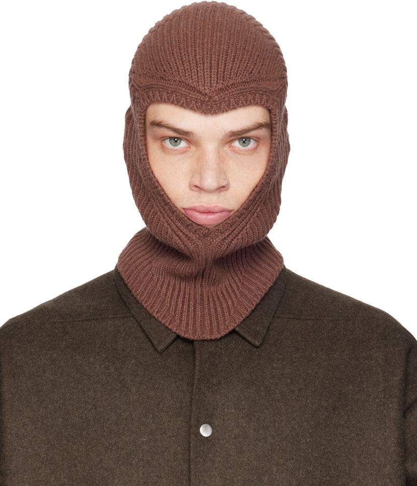 Šál Rick Owens Balaclava Skull Hnedá | RR02D6490 WSBR