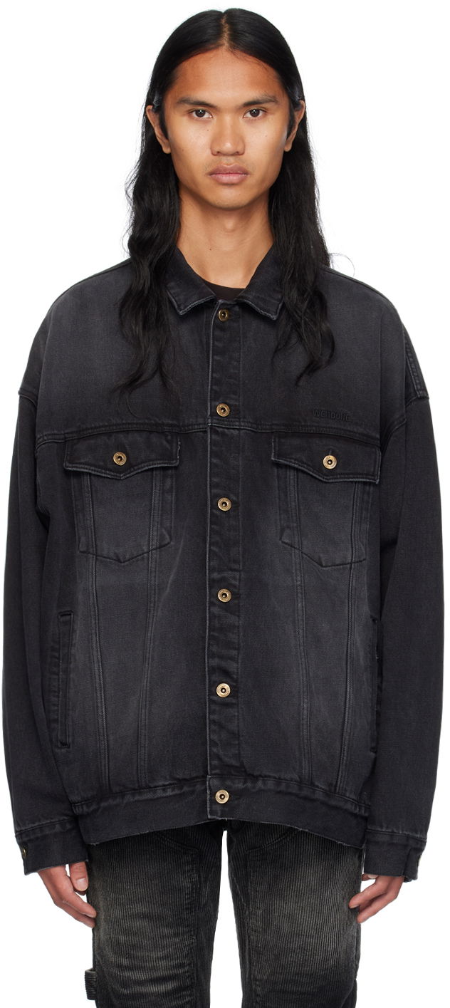 Bunda We11done Oversized Denim Jacket Čierna | WD-DJ2-24-353-U-BK, 0