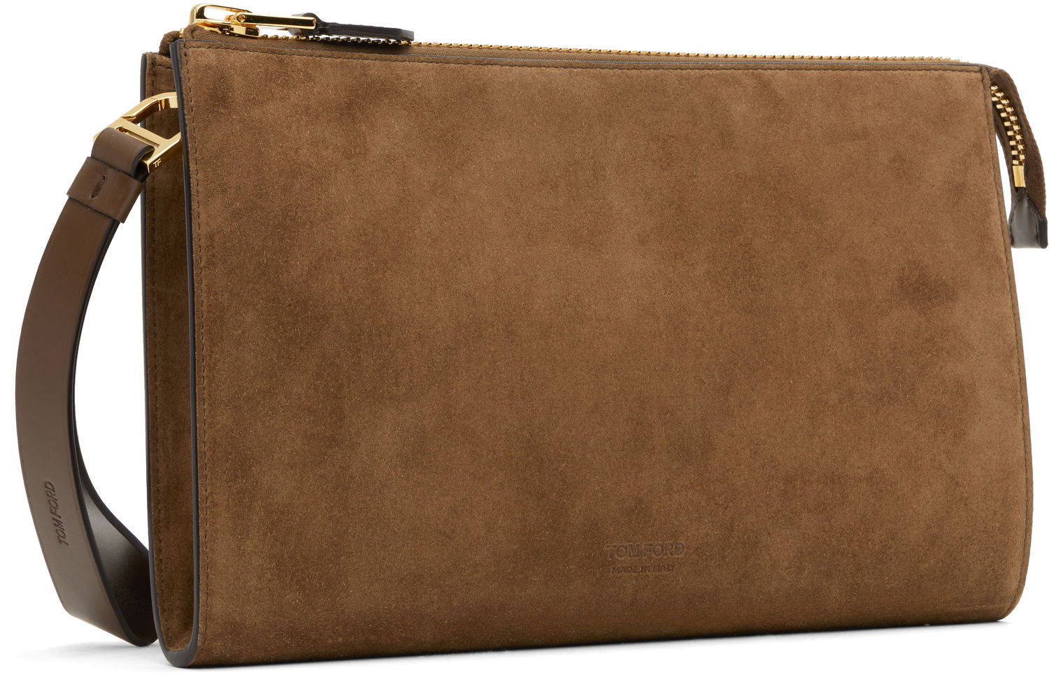 Peňaženka Tom Ford Tom Ford Suede Calf Leather Mini Pouch Hnedá | H0500-LCL323G, 1
