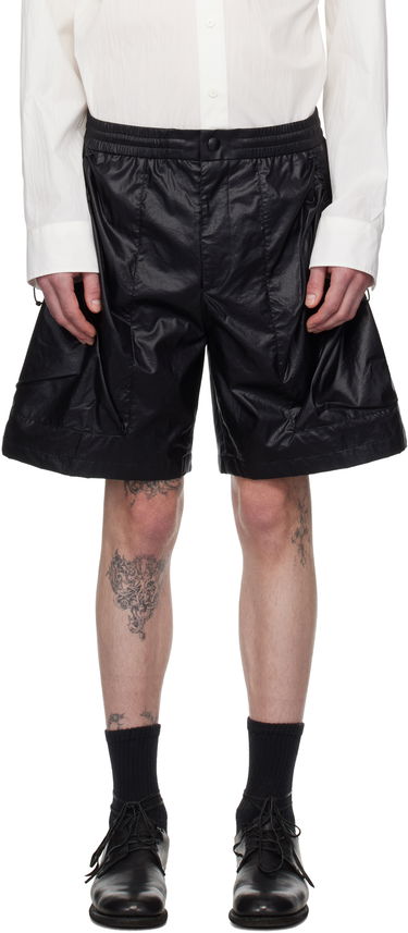 Šortky Solid Homme Solid Homme Coated Shorts Čierna | S251PT93, 0