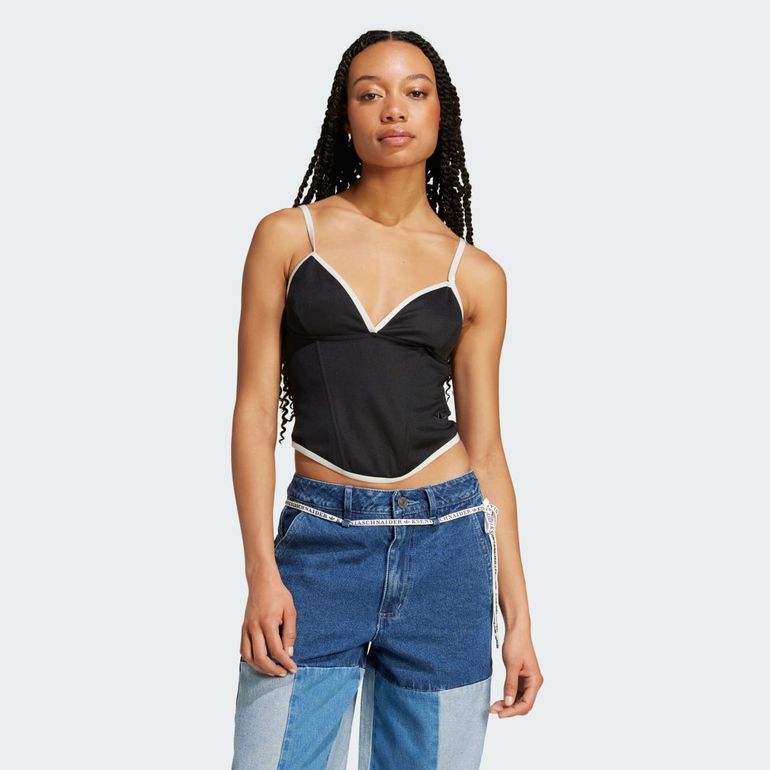 Tielko adidas Performance Atlanta Cut Line Corset Čierna | IW5675, 0