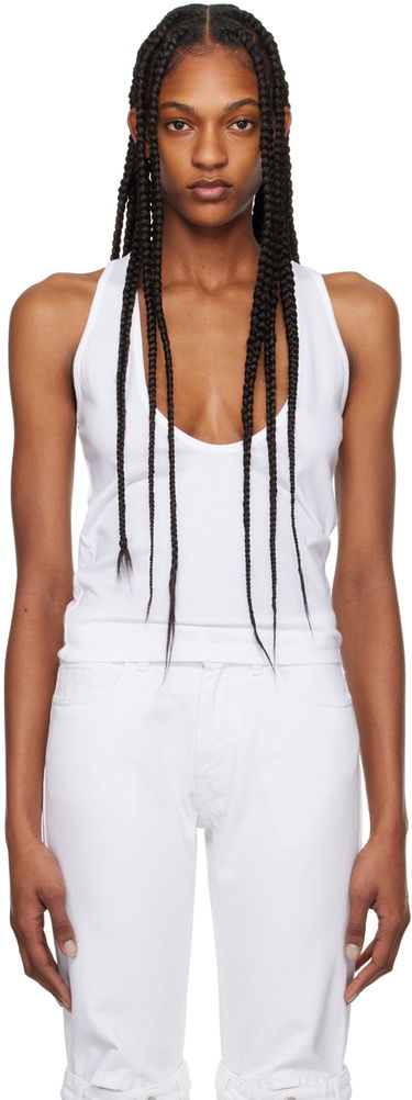 Tielko Coperni Deep Cut Tank Top Biela | COPJS76571, 0