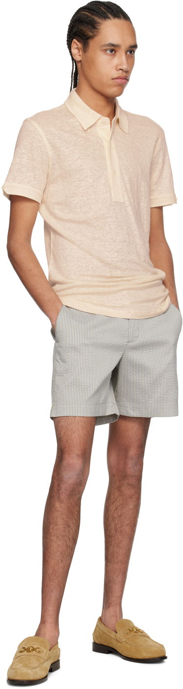 Polo tričko Orlebar Brown Orlebar Brown Sebastian Linen Polo Béžová | 280280, 3
