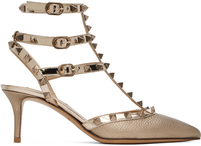 Tenisky a topánky Valentino Garavani Bronze Rockstud Heels Béžová | 5W2S0375NNF, 0
