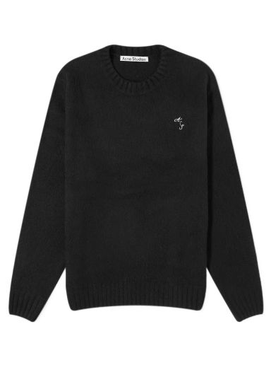 Sveter Acne Studios Kowy AS Shetland Crewneck Čierna | B60298-900