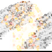 A Bathing Ape Vacation Pattern Open Collar Shirt, Size Large